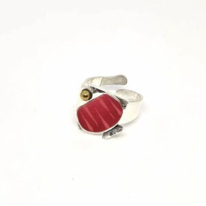 Bague Argenté Sushi Vert (Copie) - bag argente rouge sushi