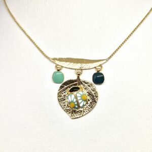 Collier Facteur (Copie) - collier doré bleu cox