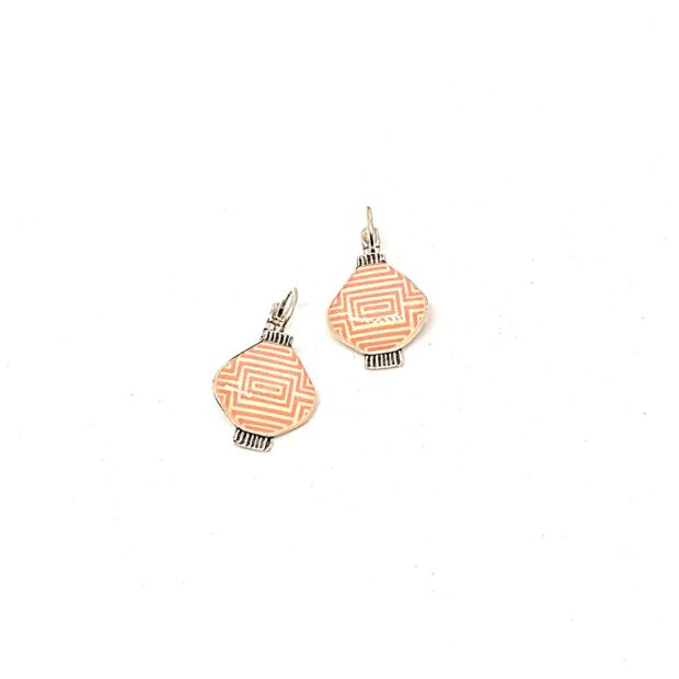 Petites Boucles d’Oreilles Etincelle Rouge (Copie) - bo etincelle orange