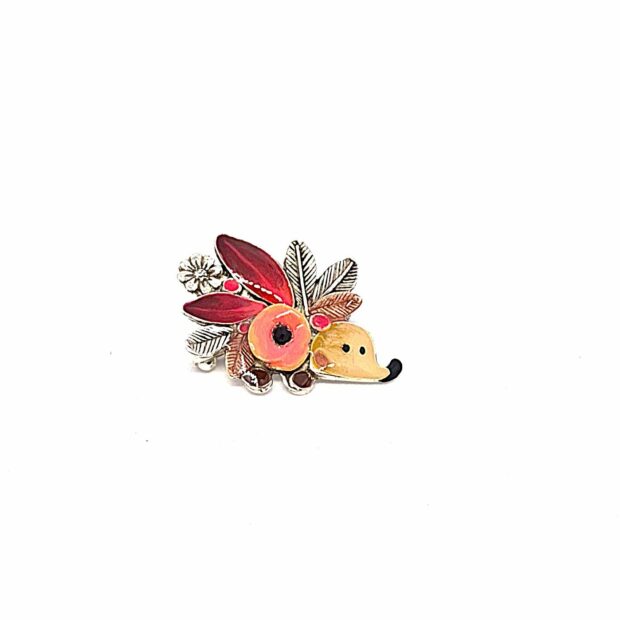 broche mini rouge