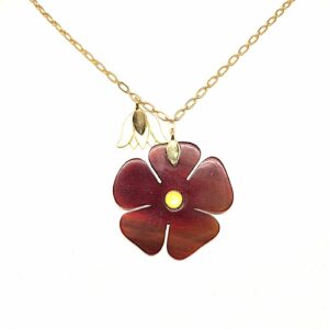 collier son jardin marron