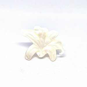 grande bague lys blanc