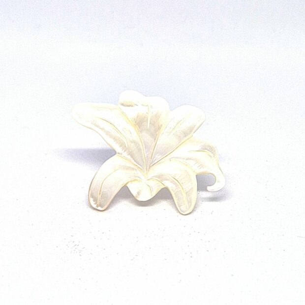 grande bague lys blanc