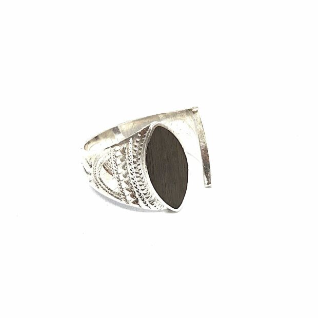 Bague Ouverte Touareg Argent Onyx (Copie) - bag ouverte ebene